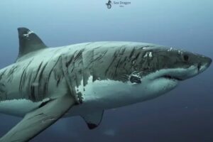 Cá mập trắng với những vết sẹo trong đời