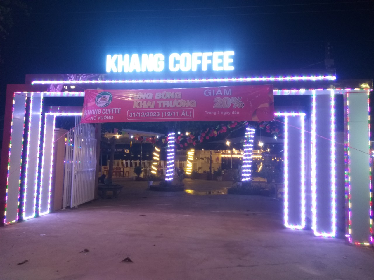 Khang Coffee (Ao Vuông) khai trương 31-12-2023
